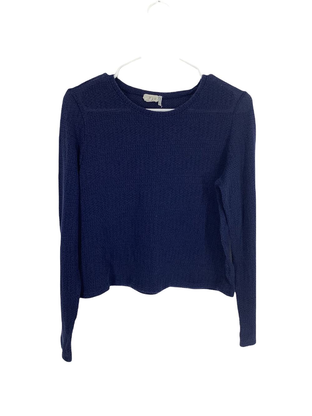 One Clothing Girl's Loose Knit Navy Blue Pullover Sweater Youth Size Large